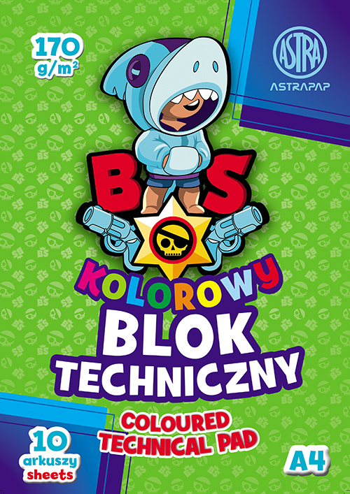 Blok kolorowy barwiony w masie ASTRAPAP A4 170g 10 ark "Pixel&Unicorn" Blok kolorowy barwiony w masie ASTRAPAP A4 170g 10 ark "Pixel&Unicorn" - obrazek 1