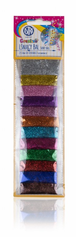 Zestaw do dekoracji Creativo "Lśniący Bal" mix 12 kol x 2g Zestaw do dekoracji Creativo "Lśniący Bal" mix 12 kol x 2g - obrazek 1