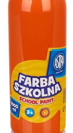 Farba szkolna Astra 1000 ml - pomarańczowa