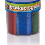 Brokat Creativo 50 g x 6 kol (złoty, srebrny, czerwony, niebieski, zielony, różowy)