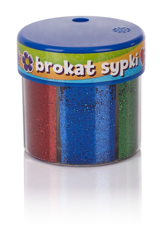Brokat Creativo 50 g x 6 kol (złoty, srebrny, czerwony, niebieski, zielony, różowy) Brokat Creativo 50 g x 6 kol (złoty, srebrny, czerwony, niebieski, zielony, różowy) - obrazek 1