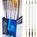 Ołówki grafitowe trójkątne HB ASTRAPEN - Gold and Black - 48 szt. drum