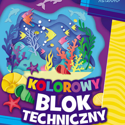 Blok kolorowy barwiony w masie ASTRAPAP A4 170g 10 ark