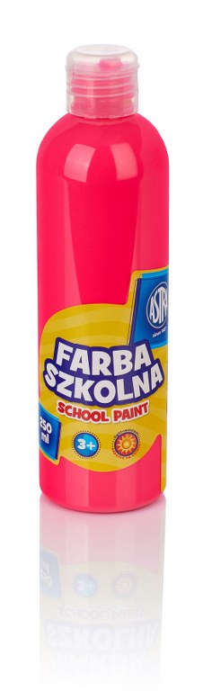 Farba szkolna Astra 250 ml - fluorescencyjna różowa Farba szkolna Astra 250 ml - fluorescencyjna różowa - obrazek 1
