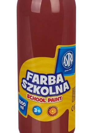 Farba szkolna Astra 1000 ml - brązowa