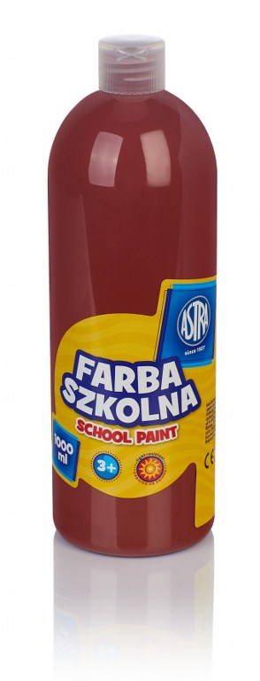 Farba szkolna Astra 1000 ml - brązowa Farba szkolna Astra 1000 ml - brązowa - obrazek 1
