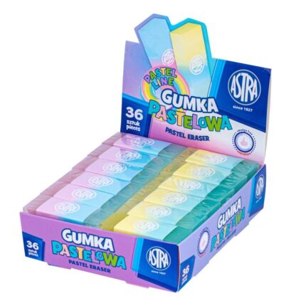 Gumka dwukolorowa pastelowa ASTRA