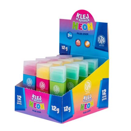 Klej w sztyfcie trójk. PVP ASTRA NEON 12 g