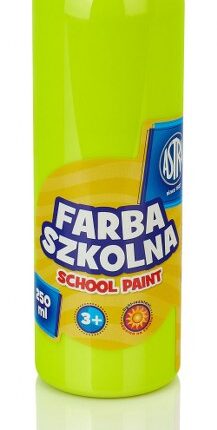 Farba szkolna Astra 250 ml - fluorescencyjna cytrynowa