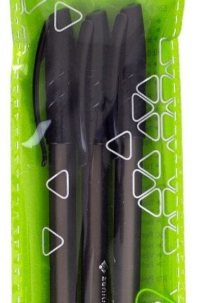 Długopis ze skuwką 0,7 mm ZENITH HANDY czarny - 3 szt. opp bag
