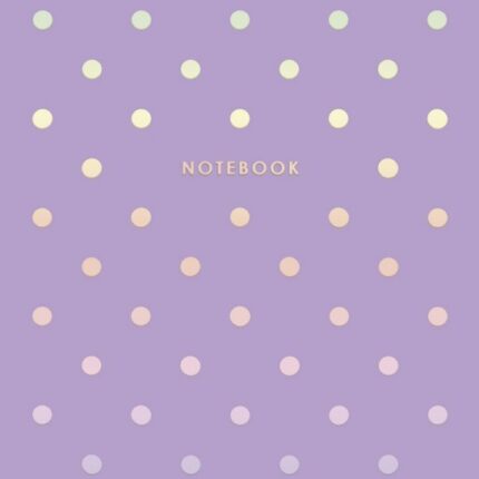 Brulion A5 kratka 80k kremowy papier, "Waves&dots"