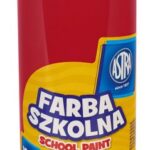 Farba szkolna Astra 1000 ml - czerwona