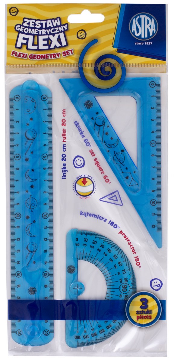 Zestaw geometryczny Flexi 3 elementy Zestaw geometryczny Flexi 3 elementy - obrazek 1