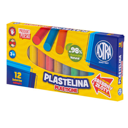 Plastelina Astra 12 kol (zlota, srebrna)
