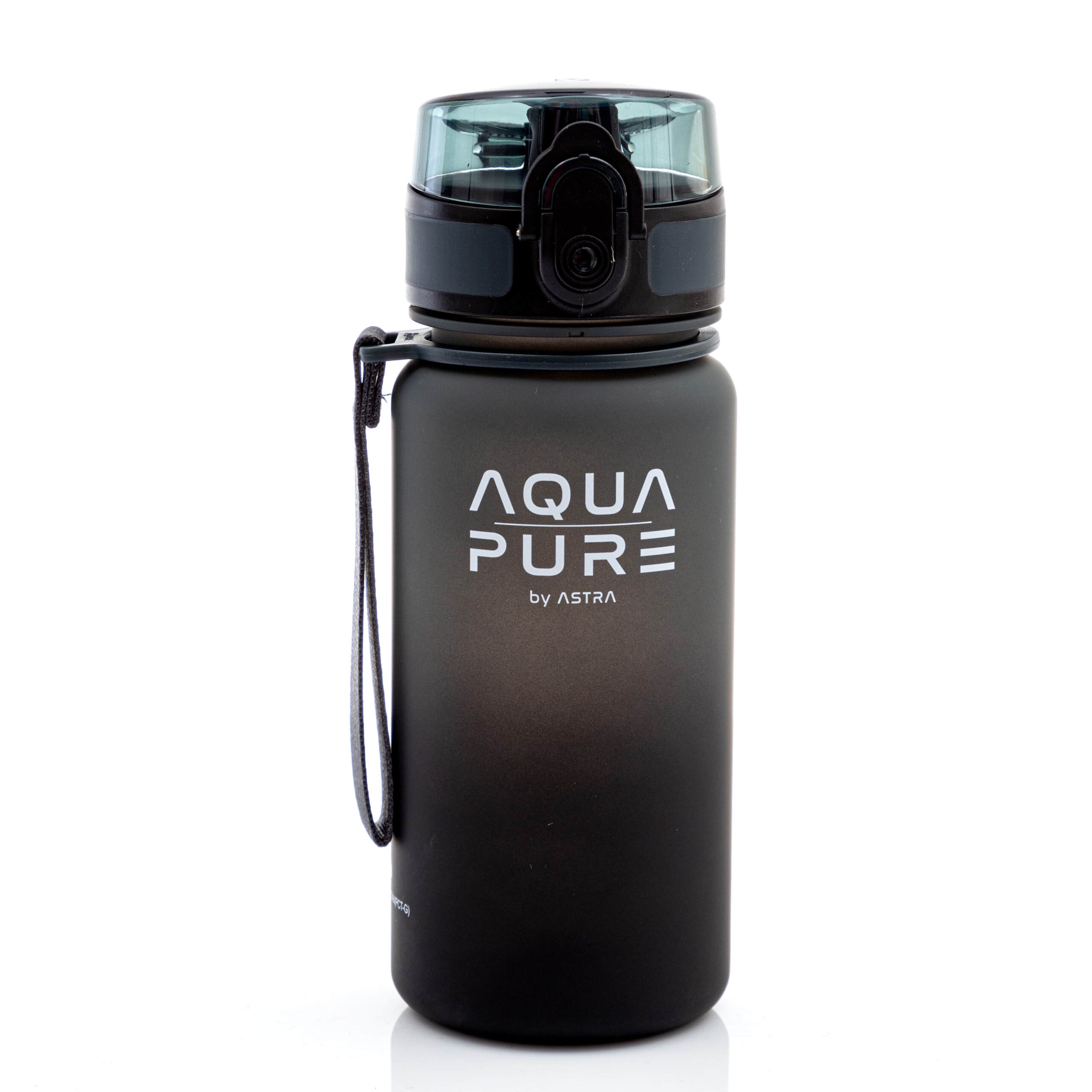 Bidon AQUA PURE by ASTRA 400 ml - grey/black Bidon AQUA PURE by ASTRA 400 ml - grey/black - obrazek 1
