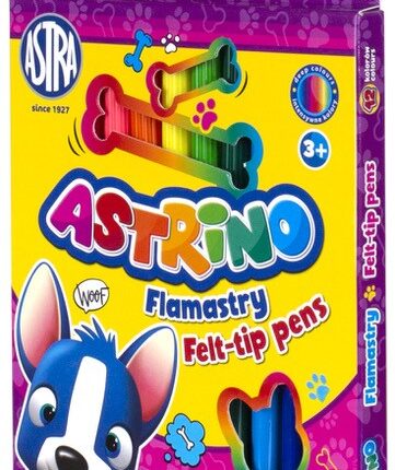 Flamastry okrągłe Astrino 12 kolorów