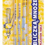 Ołówki grafitowe trójkątne HB z gumką i tabliczką mnożenia ASTRA - 3 szt. blister
