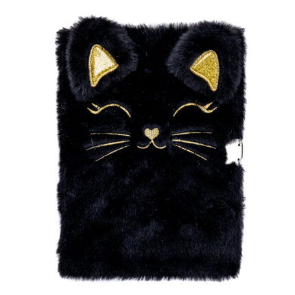 Pamiętnik z kłódką ASTRAPAP FLUFFY KITTY BLACK A5 96k