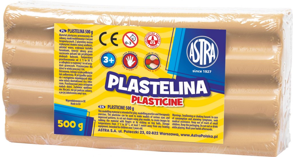 Plastelina Astra 500g cielista Plastelina Astra 500g cielista - obrazek 1