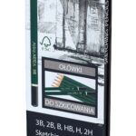 Ołówki do szkicowania w metalowym pudełku 6 sztuk
