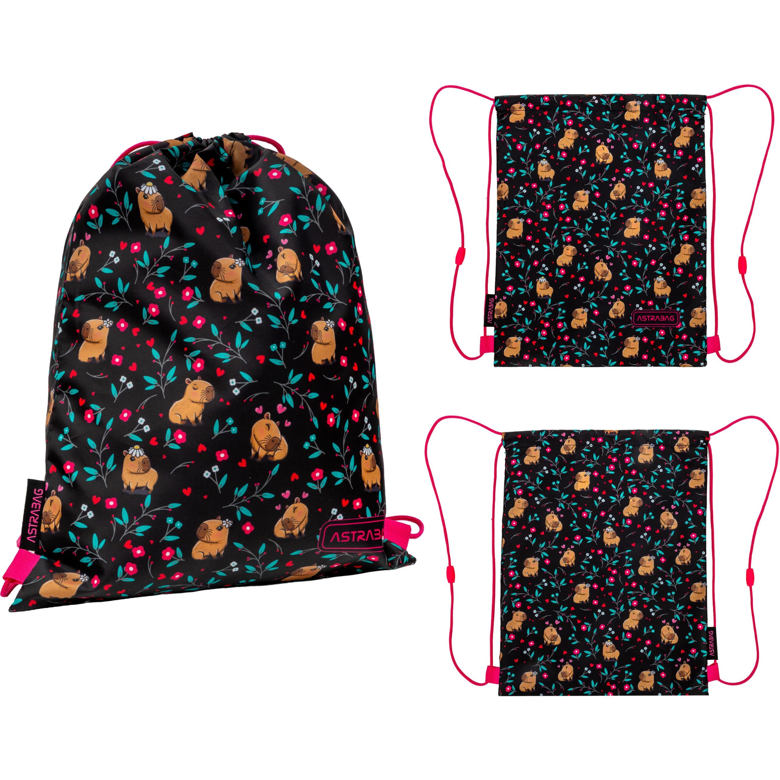 Worek na obuwie ASTRABAG FLOWER CAPY, AD1 Worek na obuwie ASTRABAG FLOWER CAPY, AD1 - obrazek 1