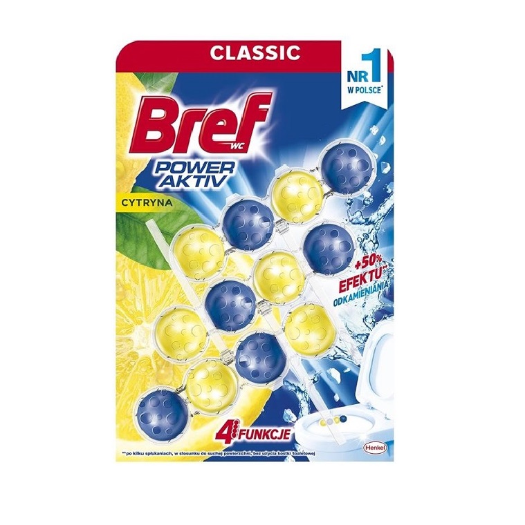 BREF POWER AKTIV 3 x 50g - zawieszka do wc BREF POWER AKTIV 3 x 50g - zawieszka do wc - obrazek 1
